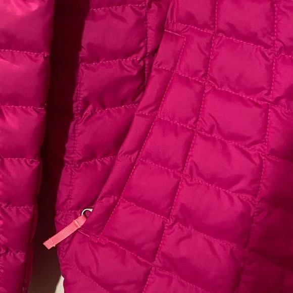 The North Face Thermoball Full Zip Polyester Jacket - Pink Quilt Girl's XL (18)